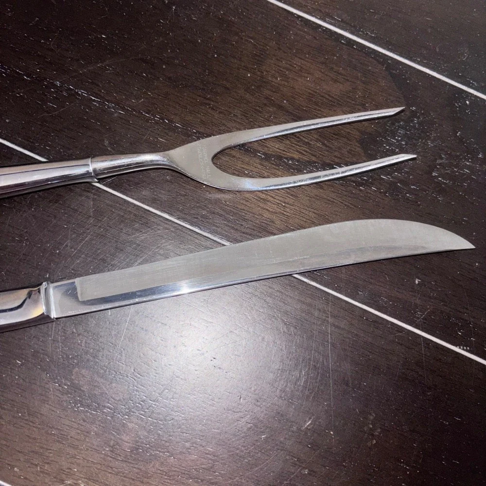 Carvel Hall | Vintage | Mid Century Modern | Stainless Steel Carving Set‎